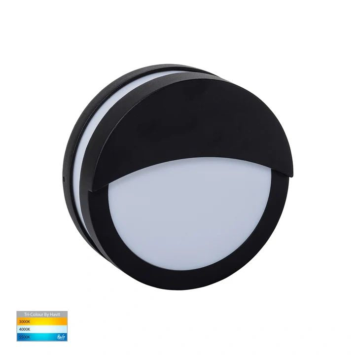 HV36012T-BLK- Roto Black LED Bunker Light with Eyelid BUNKER