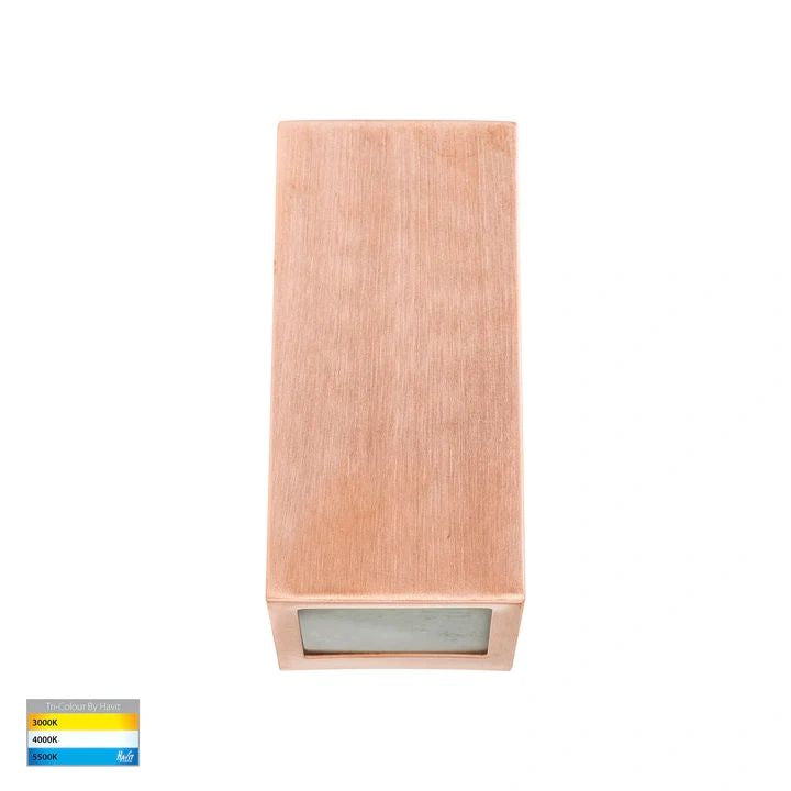 HV3602T-Taper Copper TRI Colour LED Wedge Wall Light WALL LIGHT