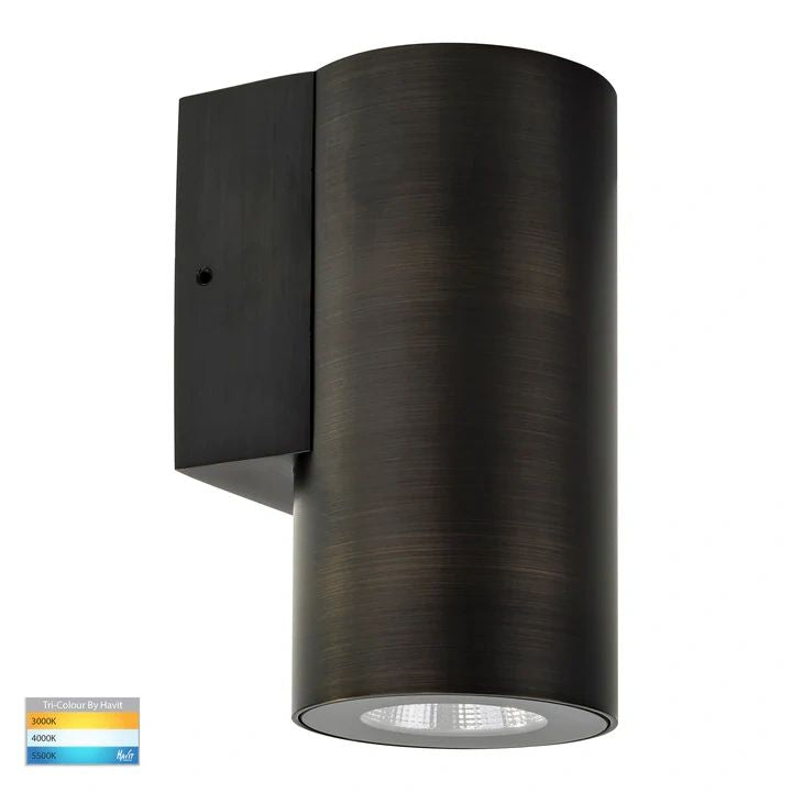 HV3625T- Aries 6W Fixed Down LED Wall Light ANTIQUE BRASS WALL LIGHT