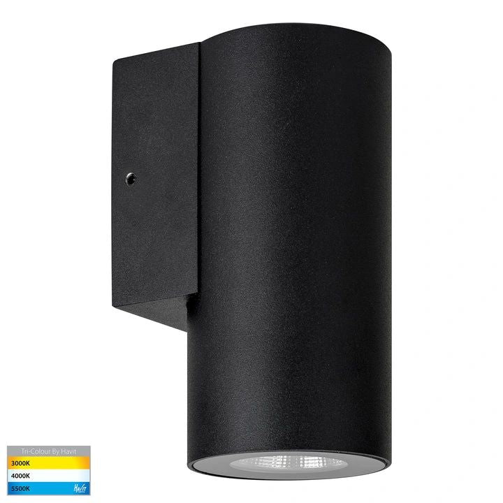 HV3625T- Aries 6W Fixed Down LED Wall Light BLACK WALL LIGHT
