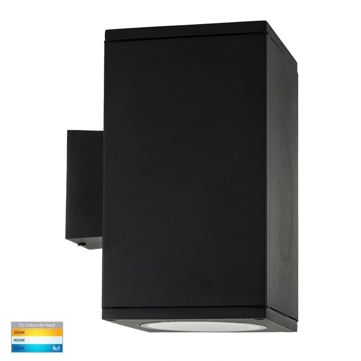 HV3629T- Porter Up & Down LED Wall Light BLACK SQUARE WALL LIGHT