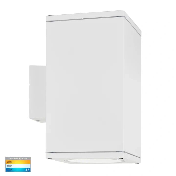 HV3629T- Porter Up & Down LED Wall Light WHITE SQUARE WALL LIGHT