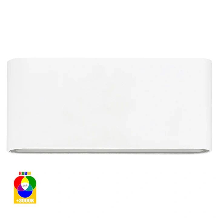 HV3644TRGBW- Lisse Up & Down 5W RGBW LED Wall Light WHITE WALL LIGHT