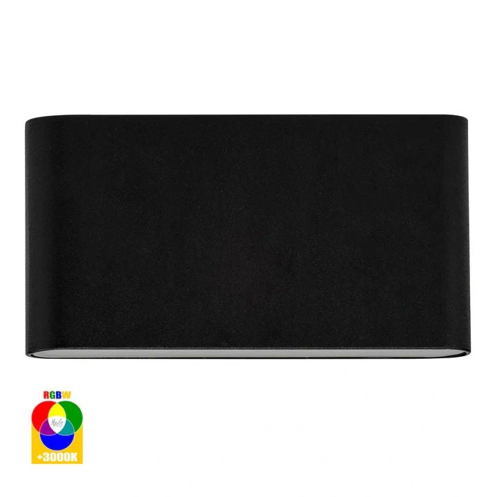 HV3644TRGBW- Lisse Up & Down 5W RGBW LED Wall Light BLACK WALL LIGHT