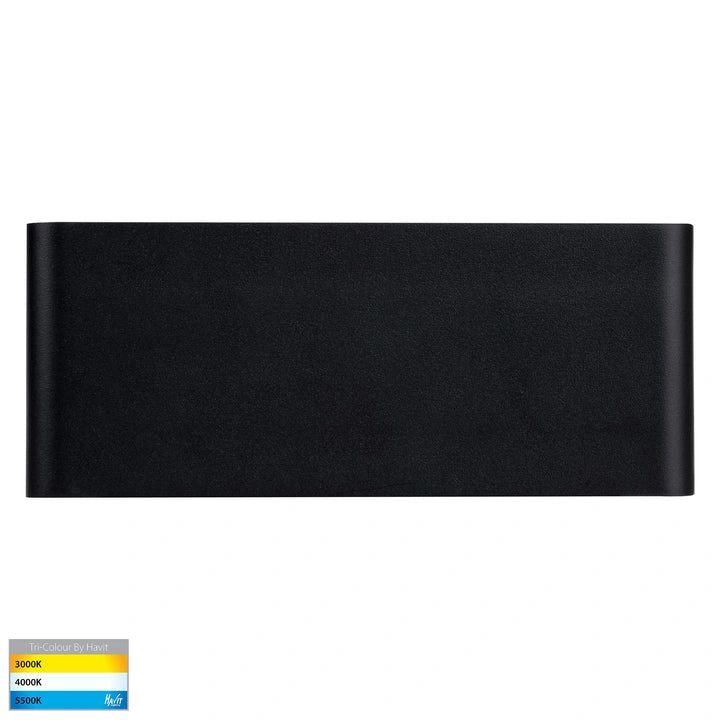 HV3653T- Lisse 12W 250mm Up & Down LED Wall Light BLACK WALL LIGHT