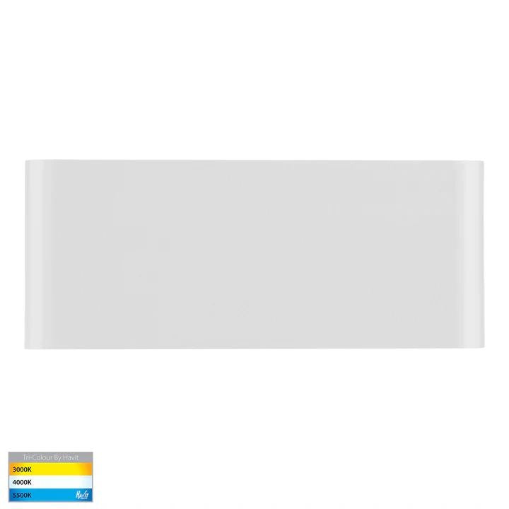 HV3653T- Lisse 12W 250mm Up & Down LED Wall Light WHITE WALL LIGHT