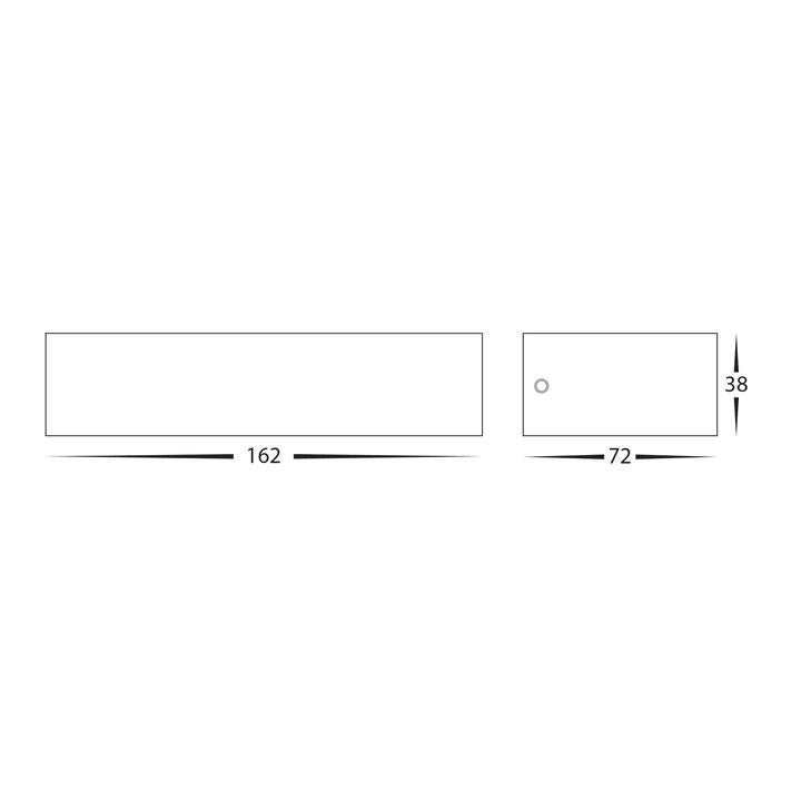 HV3654T- Siena 160mm LED Uplighter Wall Light WALL LIGHT