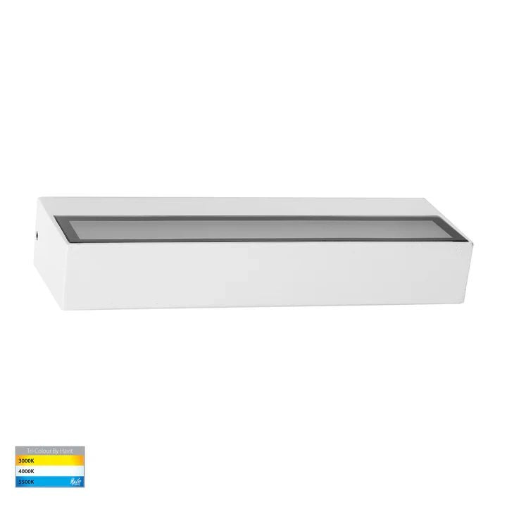 HV3656T-Siena 220mm 9w LED Uplighter Wall Light WHITE WALL LIGHT