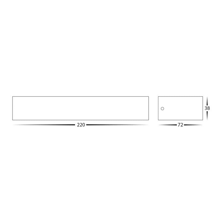 HV3656T-Siena 220mm 9w LED Uplighter Wall Light WALL LIGHT