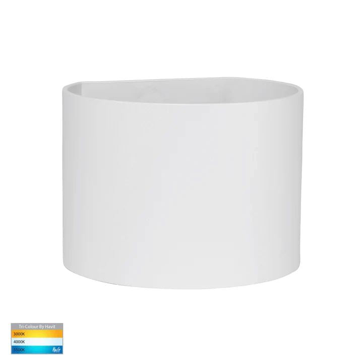 HV3658T- Versa Round Up & Down Wall Light WHITE WALL LIGHT