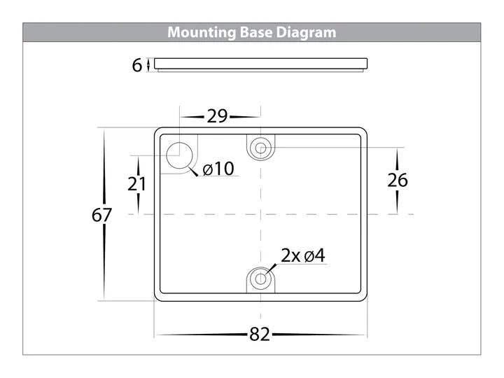 HV3658T-SQ- Versa Square 100mm Up & Down Wall Light WALL LIGHT