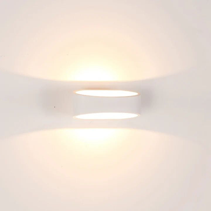 HV3661T- Luxe TRI Colour Up & Down LED Wall Light WHITE WALL LIGHT