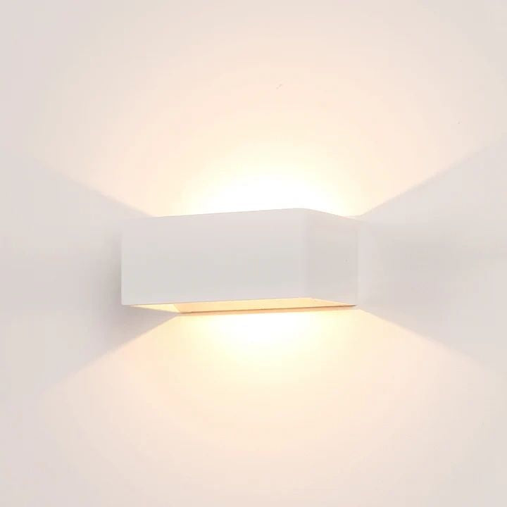 HV3665T- Mia TRI Colour Up & Down LED Wall Light WHITE WALL LIGHT