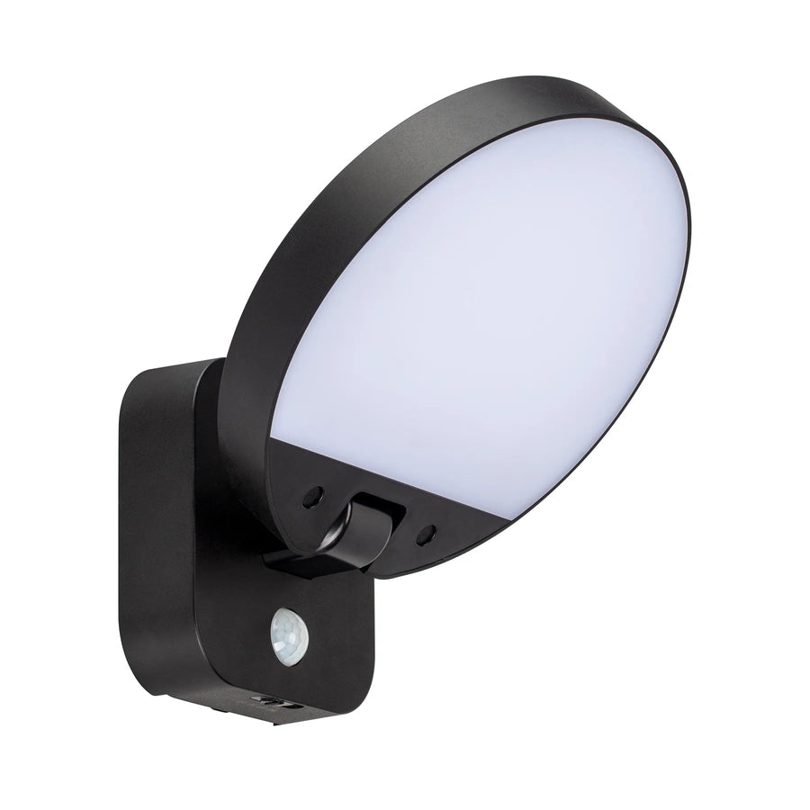 HV36724-BLK - Solarni Polycarbonate Black Solar Wall Light WALL LIGHT