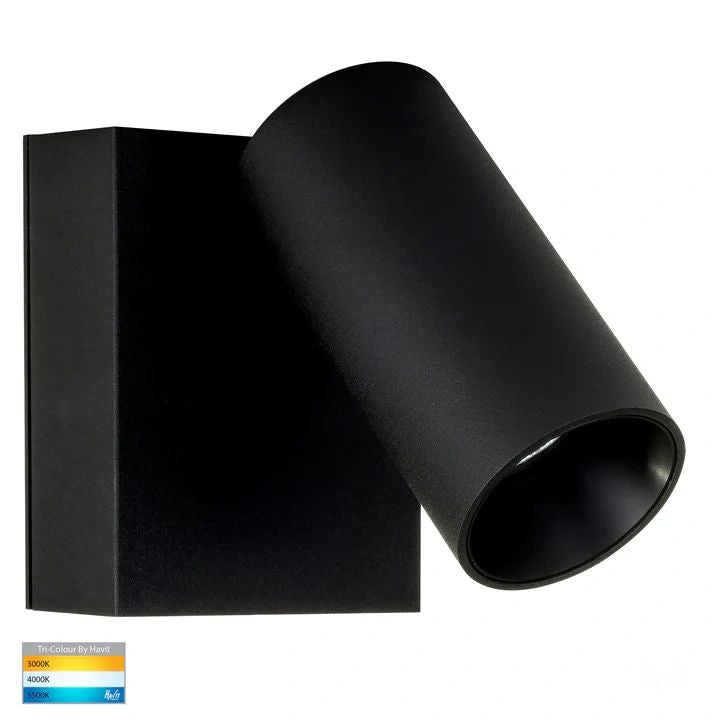 HV3681T- Revo Single Adjustable Wall Light BLACK WALL LIGHT