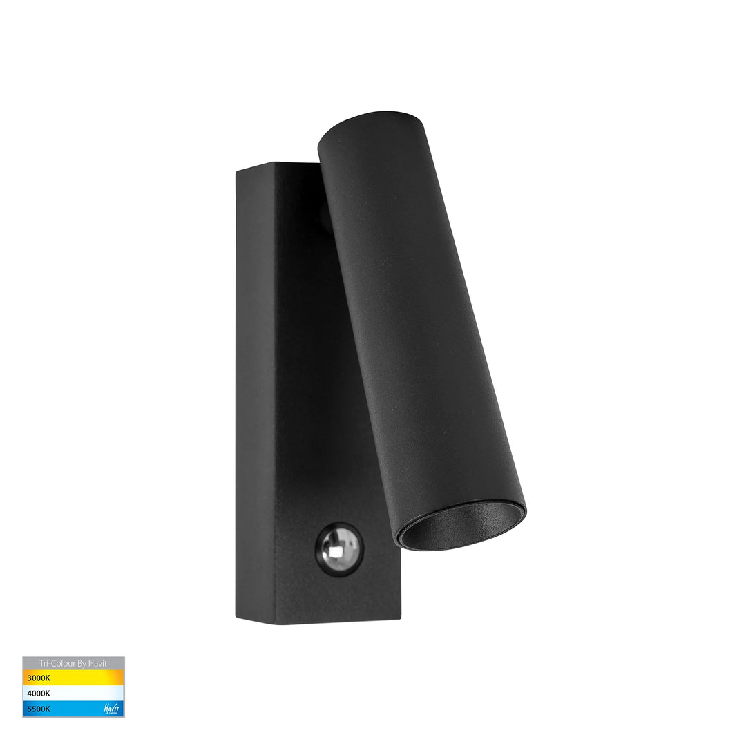 HV3686T- Lesen Black/White Single Adjustable Wall Light Black WALL LIGHT