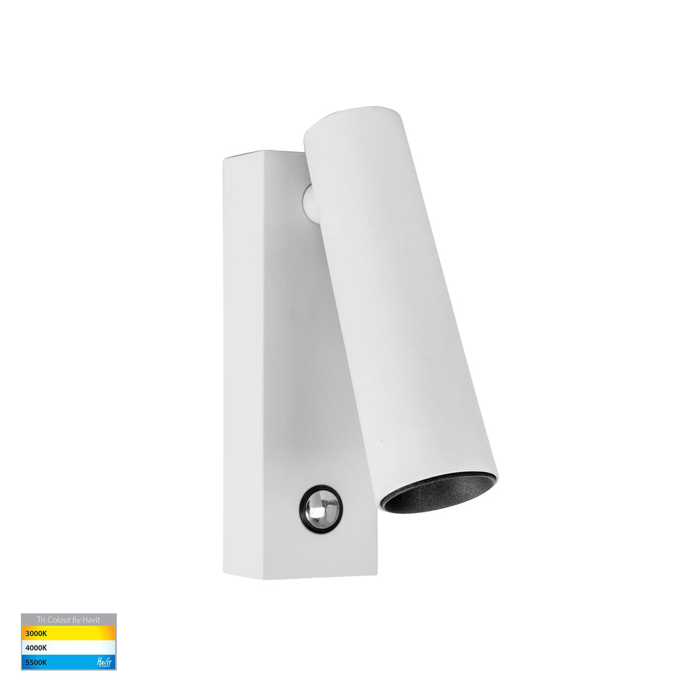 HV3686T- Lesen Black/White Single Adjustable Wall Light White WALL LIGHT