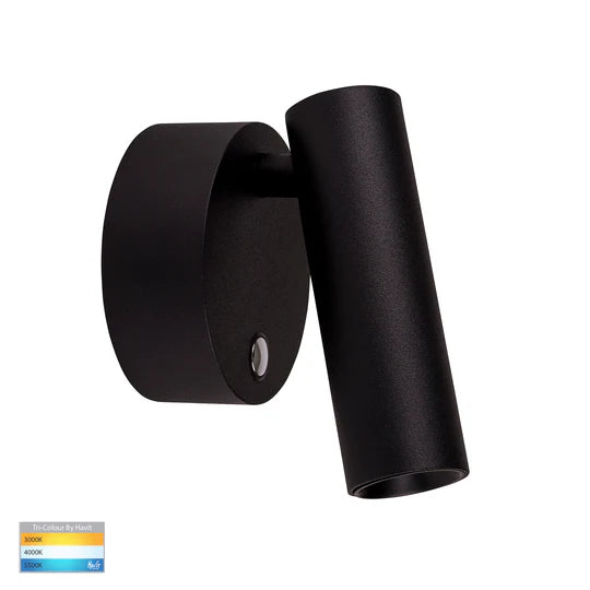 HV3689T- Lesen Single Adjustable Wall Light Black Spot light