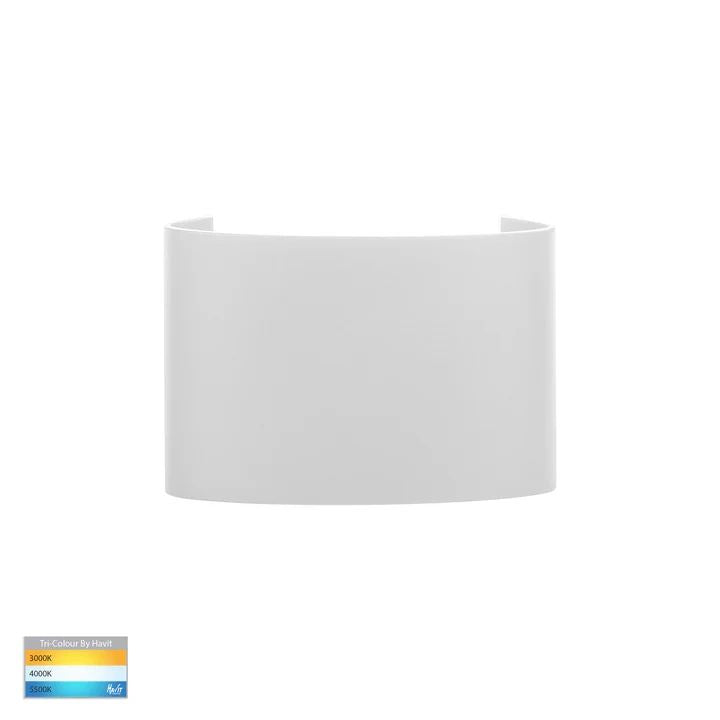 HV3695T- Maro Up & Down TRI Colour LED Wall Light WHITE WALL LIGHT