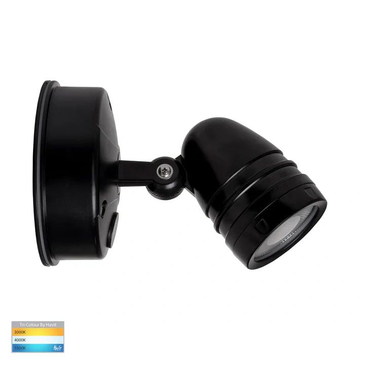 HV3791T- Focus Polycarbonate Single Adjustable Spot Light Flood and Sensor light
