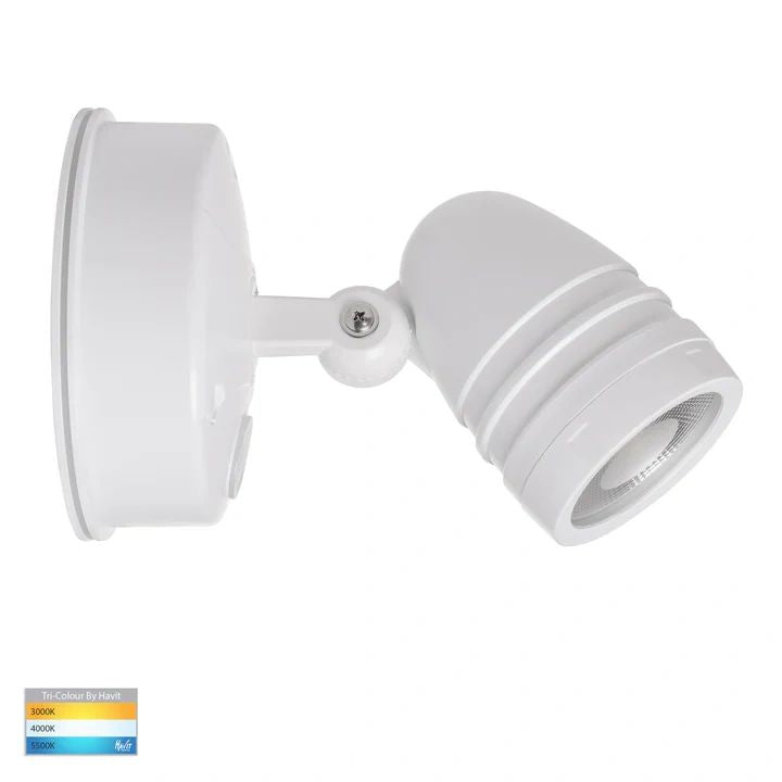 HV3791T- Focus Polycarbonate Single Adjustable Spot Light Flood and Sensor light