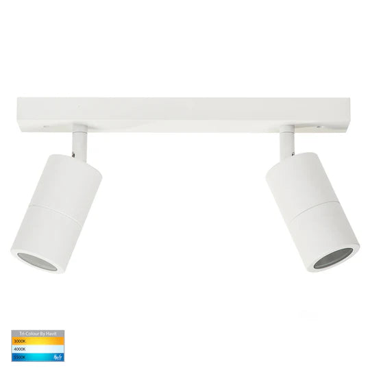 HV4001T-2 - Tivah 2 Light TRI Colour LED Bar Lights White Spot light