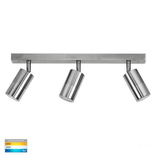 HV4001T-3 - Tivah 3 Light TRI Colour Bar Light Titanium Spotlight