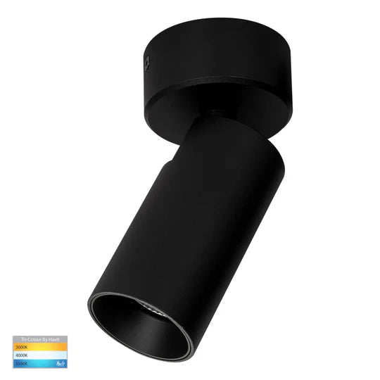 HV4002T-1 - Revo 1 Light TRI Colour LED Spot Light Black Pendant