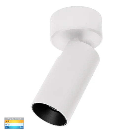 HV4002T-1 - Revo 1 Light TRI Colour LED Spot Light White Pendant