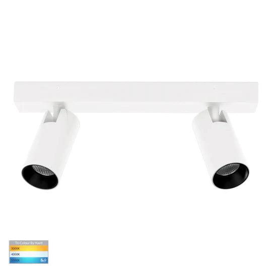 HV4002T-2 - Revo 2 Light TRI Colour LED Bar Light White Spot light