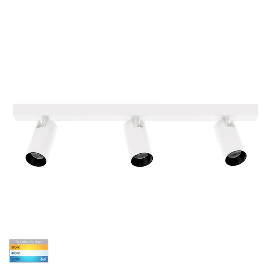 HV4002T-3 - Revo 3 Light TRI Colour LED Bar Light White Spot light