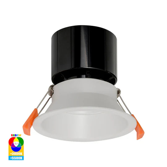 HV5514RGBCW - Prime Fixed Deep RGBCW WIFI LED Downlight White Downlight