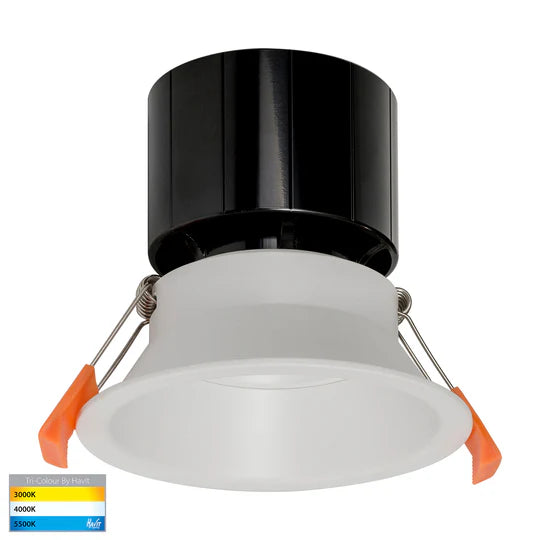HV5514T- Prime Black/White Fixed Deep LED Downlight White Downlight