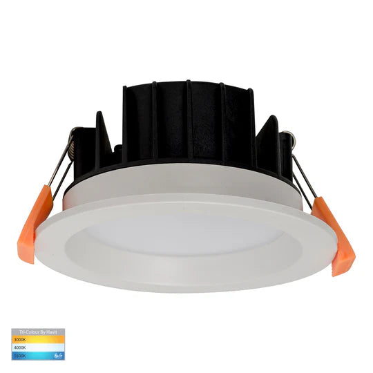 HV5522T - Polly Polycarbonate Black/White Fixed LED Downlight White Downlight