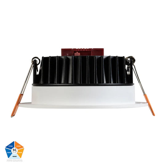 HV5531T- Ora Black/White Semi Frosted lens Fixed LED Downlight Downlight