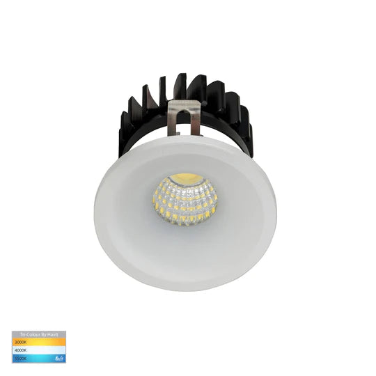 HV5702T - Niche White/Black Round Mini Recessed Downlight White Downlight