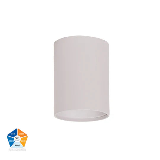 HV5841S- Nella Black/White 7w Surface Mounted LED Downlight White Downlight