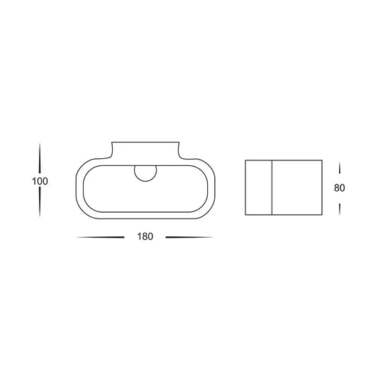 HV8027-WHT- Concept LED Plaster Light WALL LIGHT