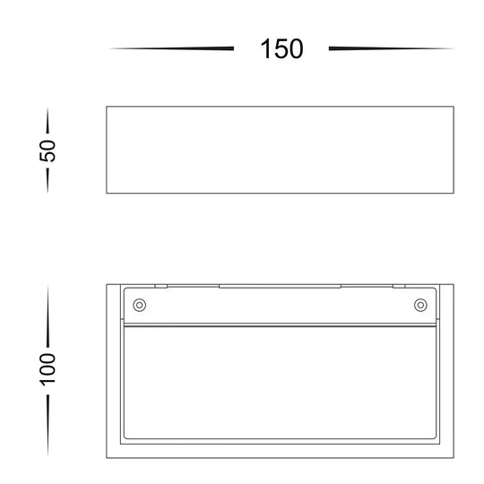 HV8069 - Sunrise Small LED Plaster Wall Light WALL LIGHT