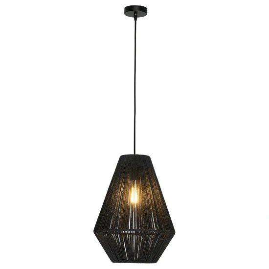 Hobart 1Lt Pendant Light BLACK Pendant