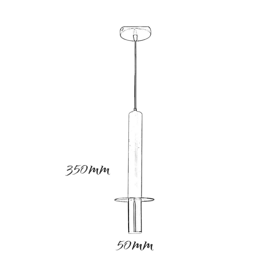 TOULOUSE long Marble tube pendant Pendant