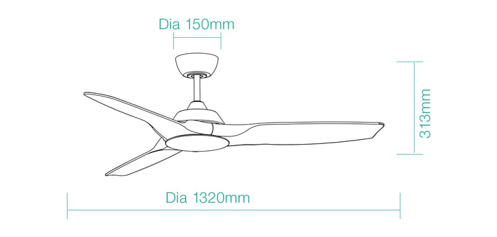 Impact DC 52″ Smart Ceiling Fan With WIFI Remote Control Ceiling Fan