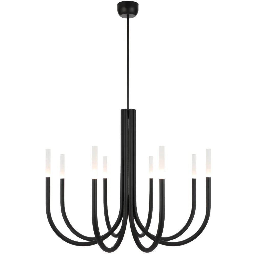 JOSHUA 8 LIGHT PENDANT Black Pendant