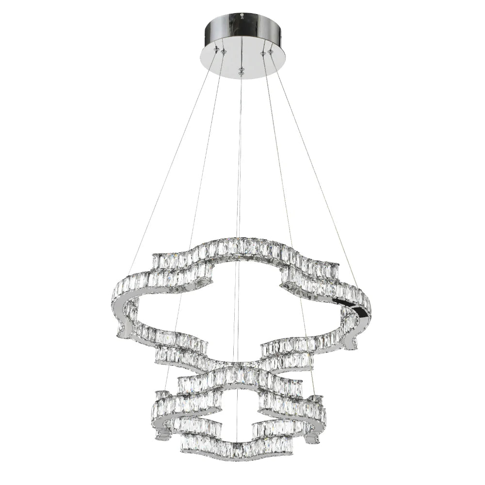 JURA 2 TIER PENDANT Chrome Pendant