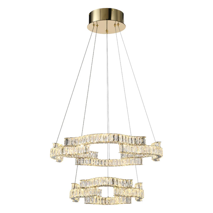 JURA 2 TIER PENDANT Gold Pendant