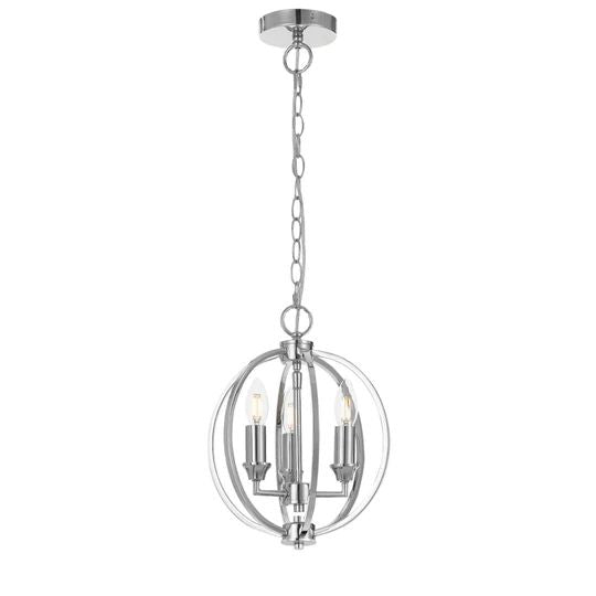 TELBIX KENDALL PENDANT 3 CHROME Pendant