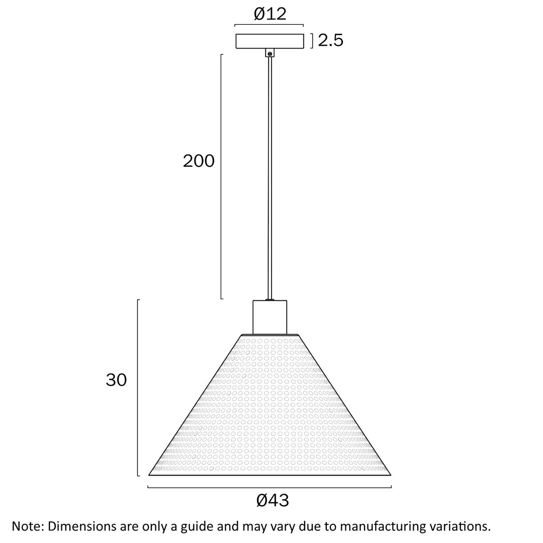 KESTRA 43CM PENDANT Pendant