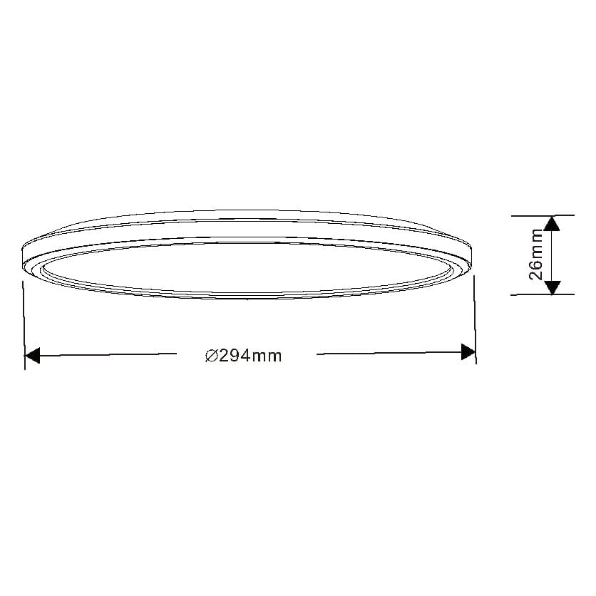 KINGSTON DIMMABLE SL2115/TCD - 13W/30W OYSTER LIGHT
