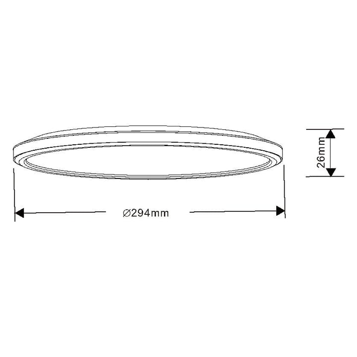 KINGSTON DIMMABLE SL2115/TCD - 13W/30W OYSTER LIGHT