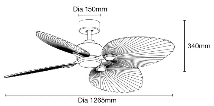 Kingston DC 50″ Smart Ceiling Fan With WIFI Remote Control Ceiling Fan